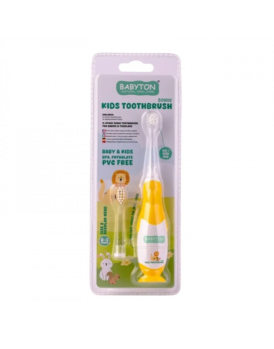 Babyton Bebekler Ve Çocuklar İçin Sonik Pilli Diş Fırçası