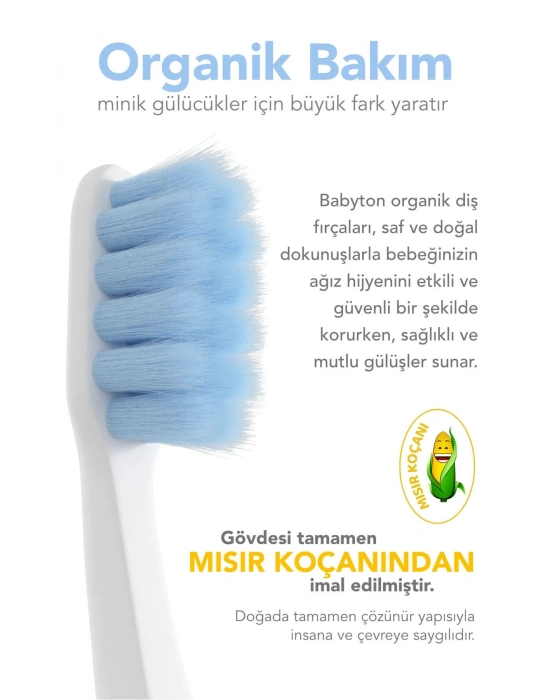 Babyton Bio Ultra Yumuşak Çocuk Diş Fırçası Zebra