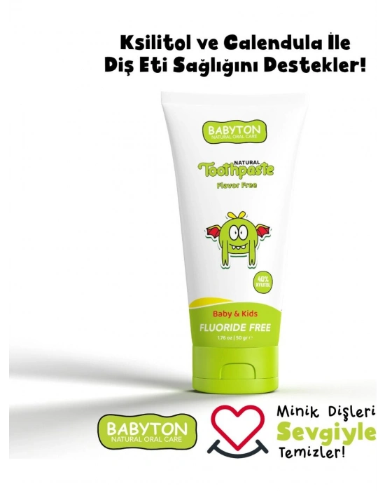 Babyton Organik Diş Macunu Natural 50gr