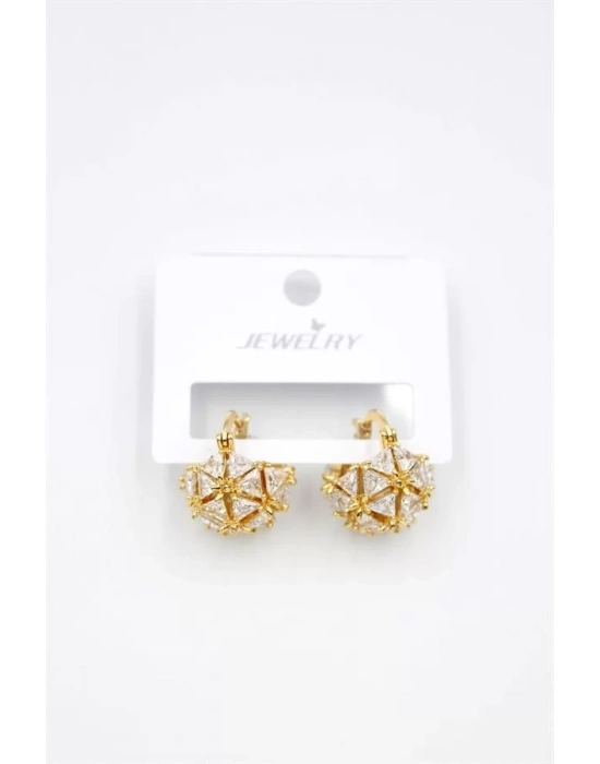 Baget Çanta Küpe - Altın