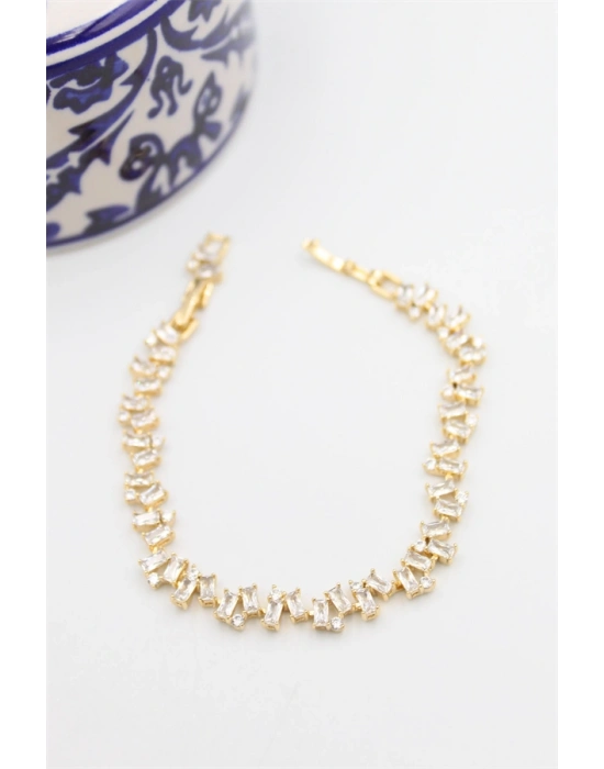 Baget Taşlı Xuping Vip Bileklik - Altın