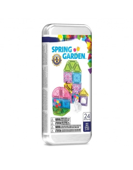 Bahçe Seti Manyetik Bloklar Seyahat Boy 24 Parça