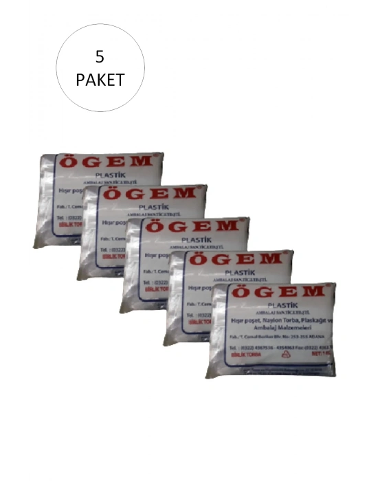 Bakkaliye Naylon Torba Birlik 20x30 cm 1 kg 5 Paket (Takriben 1,150 Adet)