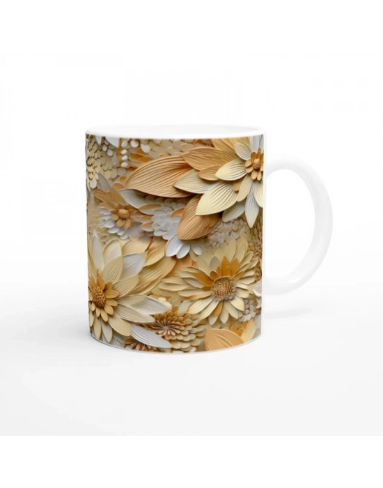 Bal Renkli Papatyalar Kupa Bardak