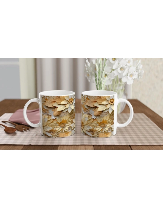 Bal Renkli Papatyalar Kupa Bardak