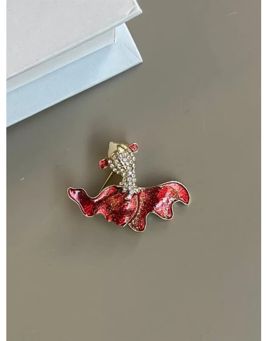Balık Broş - Kırmızı