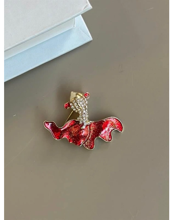 Balık Broş - Kırmızı