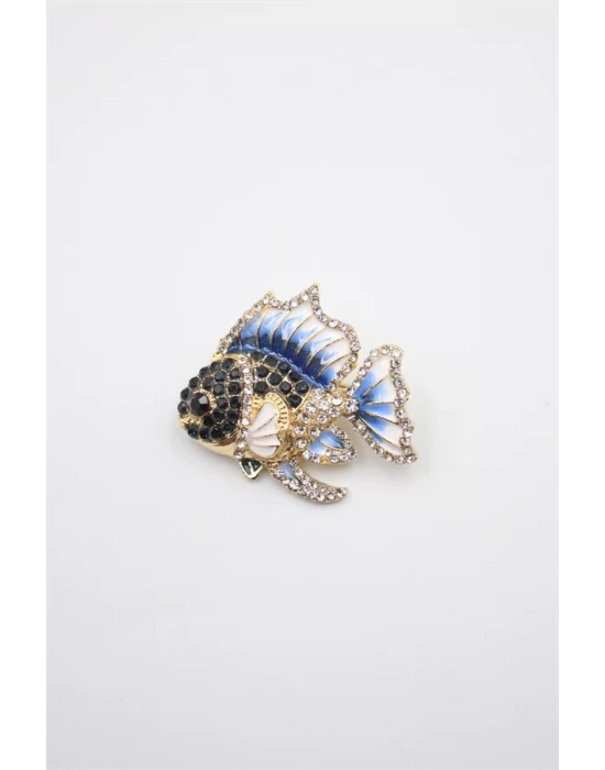 Balık Broş - Mavi