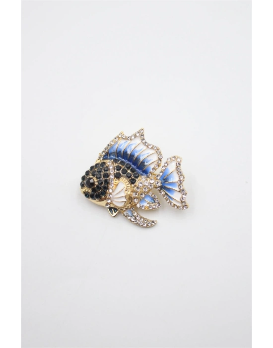 Balık Broş - Mavi