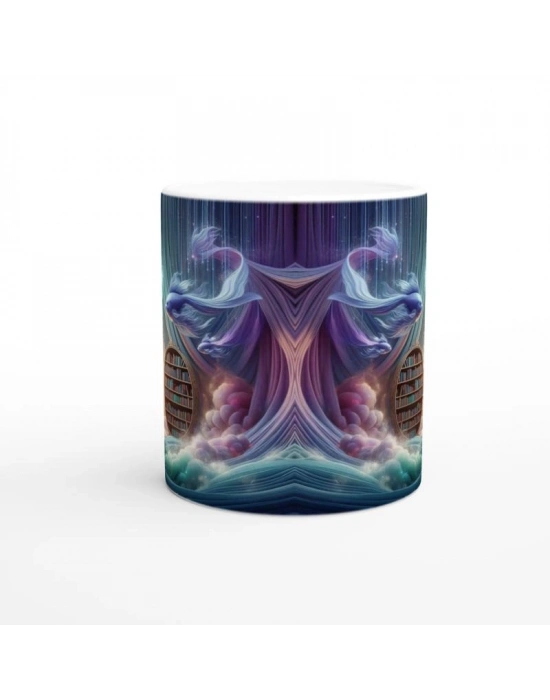 Balık Burcu Baskılı Kahve Kupası - Zodyak Kütüpanesi Vs1