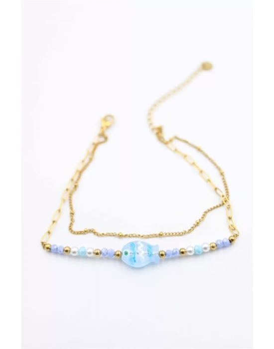 Balık Halhal - Altın