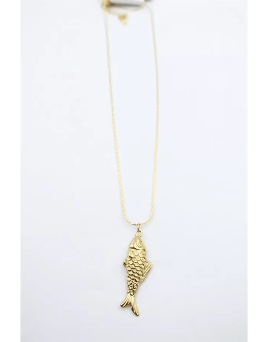 Balık Kolye - Altın