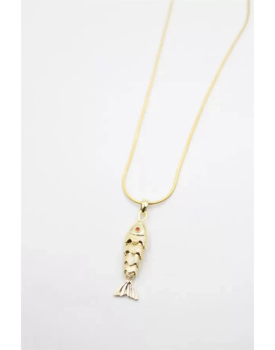 Balık Kolye - Altın