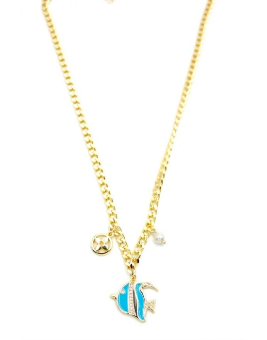 Balık Kolye - Altın