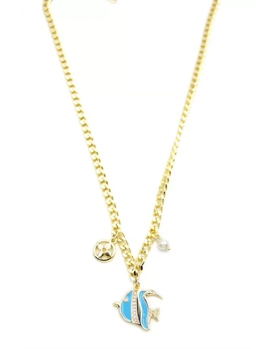 Balık Kolye - Altın