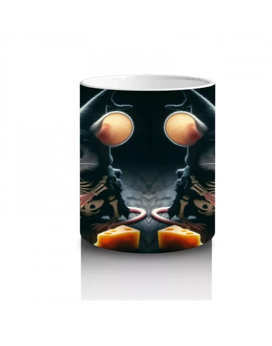 Balkabağı ve Hayalet Figürlü Gotik Cadılar Bayramı Baskılı Kupa Bardak