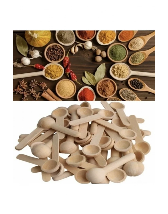 Bambu Baharat ve Reçel Kaşığı 6 Adet