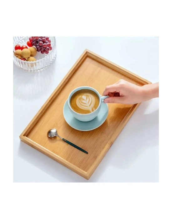 Bambu Çok Amaçlı Düzenleyici Sunum Tepsisi (33 Cm X 22 Cm) Royaleks-81287