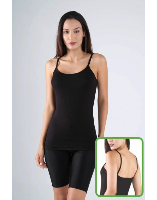 Bambu Kadın Askılı Atlet Beyaz