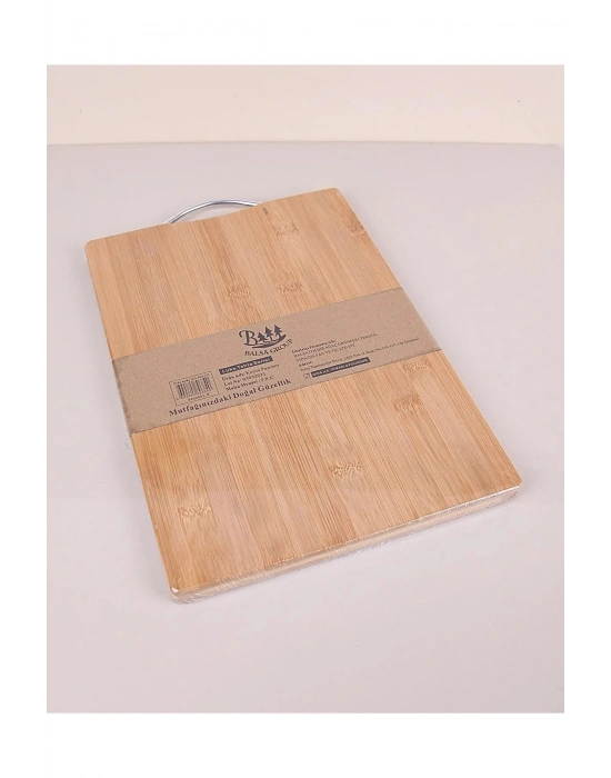 Bambu Metal Saplı Ekmek Kesme Tahtası22x32