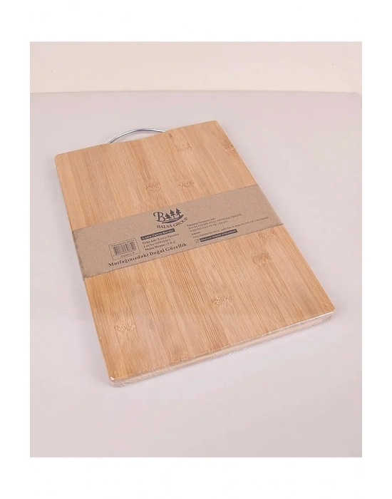 Bambu Metal Saplı Ekmek Kesme Tahtası22x32