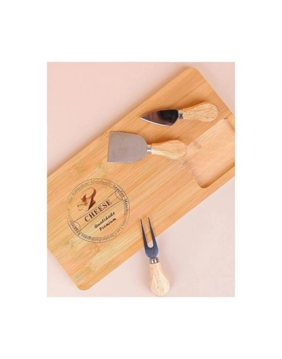 Bambu Peynir Kesme Sunum Tahtası