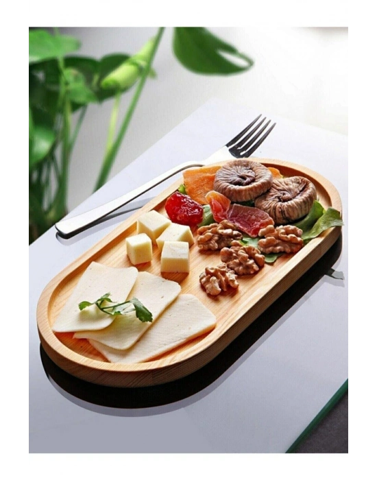 Bambu Sunum Tabağı & Yağdanlık Altı Tabağı  26 CM