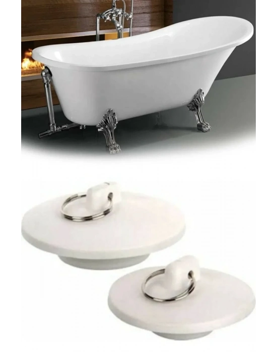 Banyo Küvet Lavabo Tıpası Lavabo Gider Tıkacı 2li