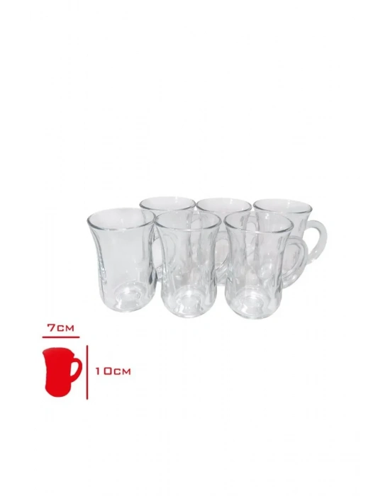 Bardak Kulplu 6 Li Istikane Mug Royaleks-81674