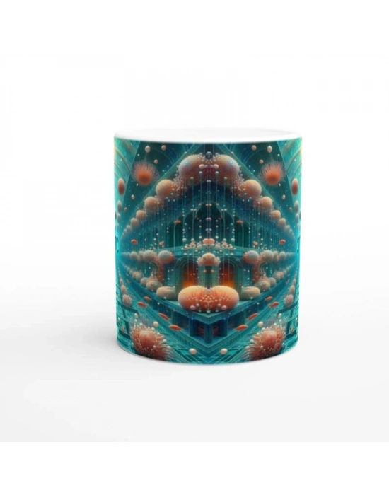 Başak Burcu Baskılı Kahve Kupası - Astral Denizaltı Dünyası Vs1