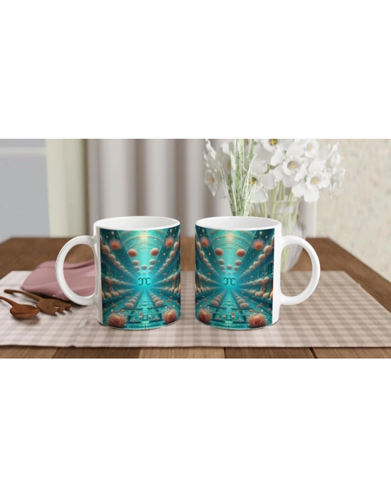 Başak Burcu Baskılı Kahve Kupası - Astral Denizaltı Dünyası Vs1