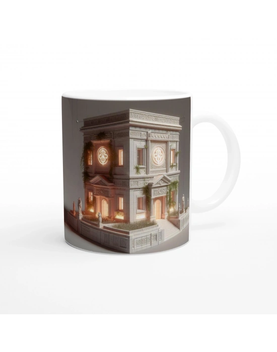 Başak Burcu Baskılı Kahve Kupası - Burçlar Krallığı Şatosu Vs1