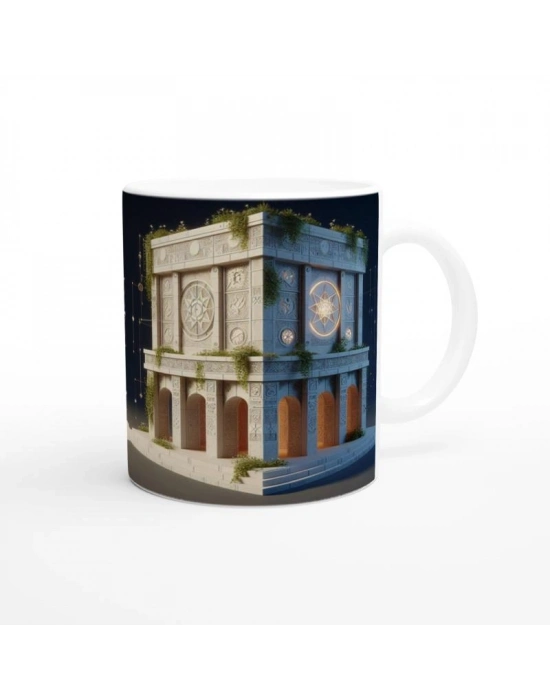 Başak Burcu Baskılı Kahve Kupası - Burçlar Krallığı Şatosu Vs2