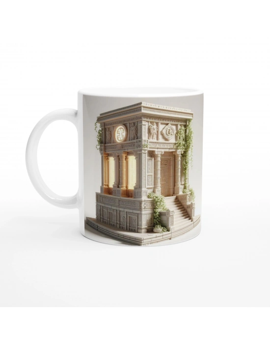 Başak Burcu Baskılı Kahve Kupası - Burçlar Krallığı Şatosu Vs3