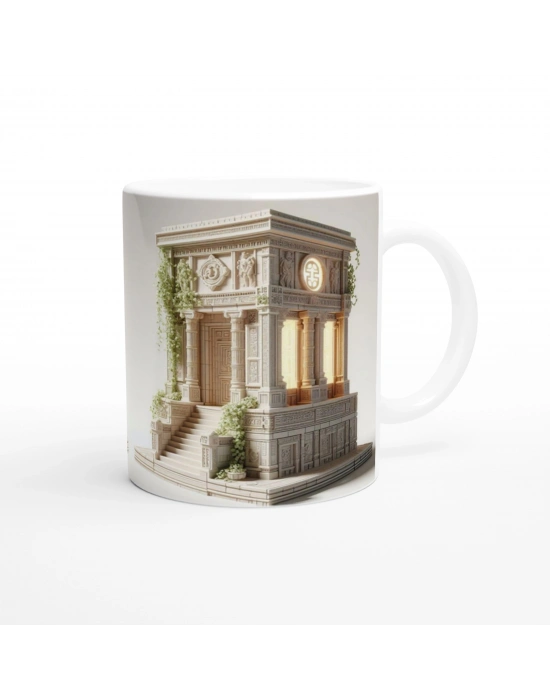 Başak Burcu Baskılı Kahve Kupası - Burçlar Krallığı Şatosu Vs3