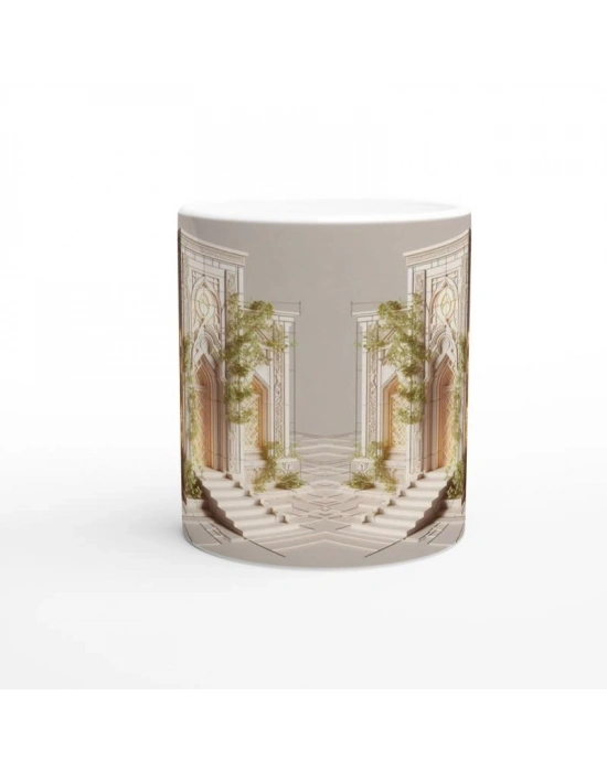 Başak Burcu Baskılı Kahve Kupası - Burçlar Krallığı Şatosu Vs4