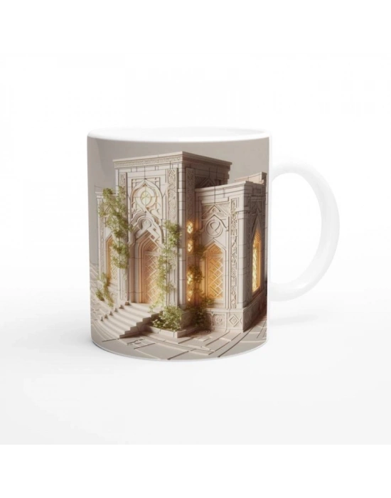 Başak Burcu Baskılı Kahve Kupası - Burçlar Krallığı Şatosu Vs4