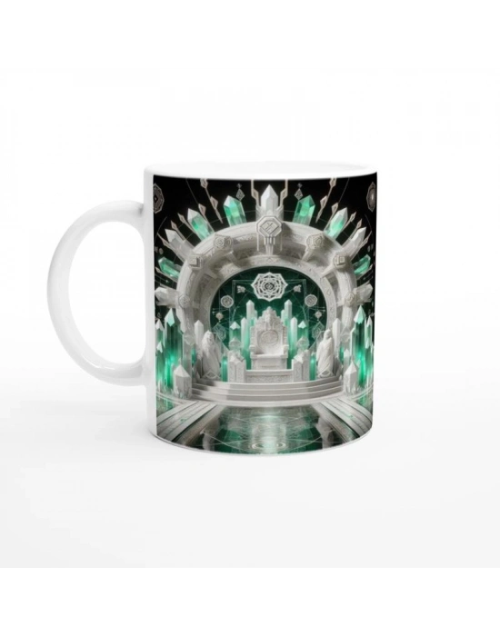 Başak Burcu Baskılı Kahve Kupası - Büyülü Kristal Mağarası Temalı Vs1