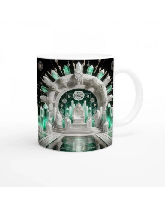 Başak Burcu Baskılı Kahve Kupası - Büyülü Kristal Mağarası Temalı Vs1