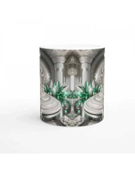 Başak Burcu Baskılı Kahve Kupası - Büyülü Kristal Mağarası Temalı Vs2