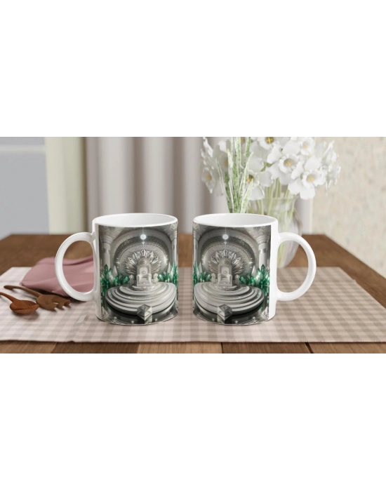 Başak Burcu Baskılı Kahve Kupası - Büyülü Kristal Mağarası Temalı Vs2