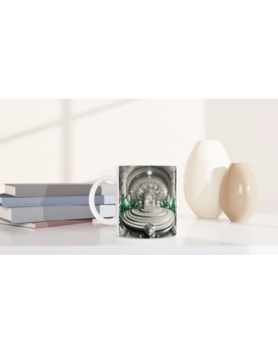 Başak Burcu Baskılı Kahve Kupası - Büyülü Kristal Mağarası Temalı Vs2