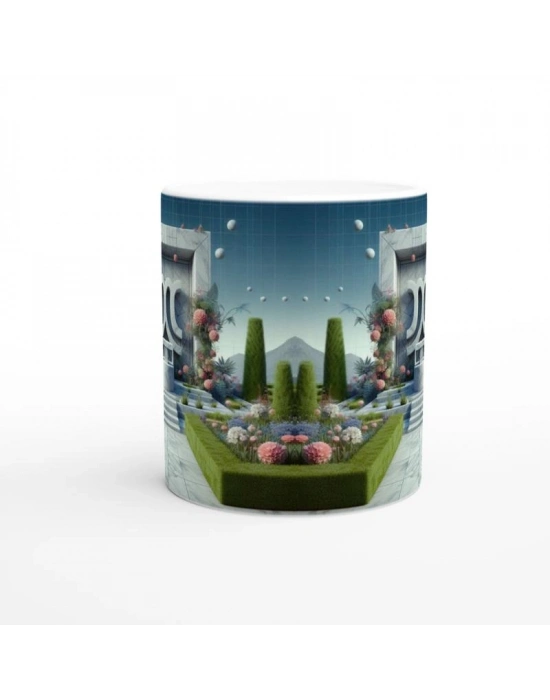 Başak Burcu Baskılı Kahve Kupası - Elementsel Doğa Krallığı Temalı Vs1