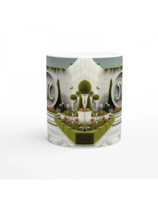 Başak Burcu Baskılı Kahve Kupası - Elementsel Doğa Krallığı Temalı Vs3