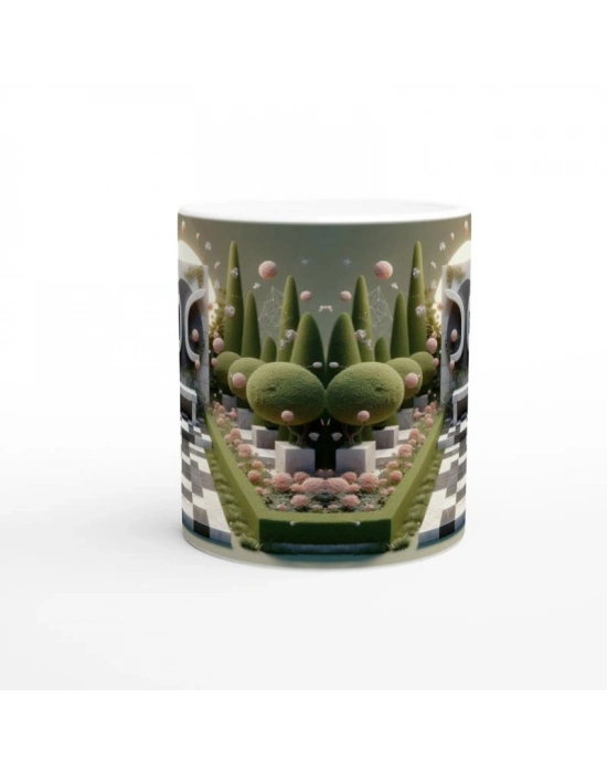 Başak Burcu Baskılı Kahve Kupası - Elementsel Doğa Krallığı Temalı Vs4