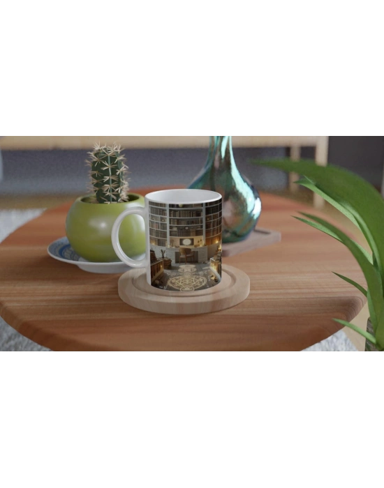 Başak Burcu Baskılı Kahve Kupası - Zodyak Kütüpanesi Vs2