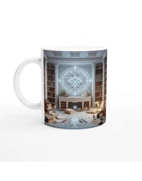 Başak Burcu Baskılı Kahve Kupası - Zodyak Kütüpanesi Vs3