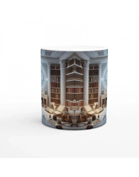 Başak Burcu Baskılı Kahve Kupası - Zodyak Kütüpanesi Vs3