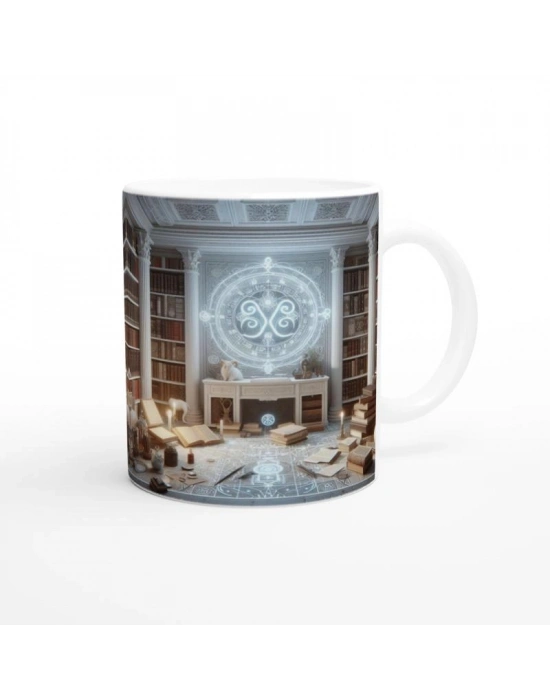 Başak Burcu Baskılı Kahve Kupası - Zodyak Kütüpanesi Vs3