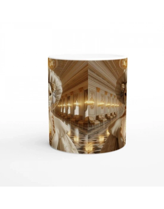 Başak Burcu Baskılı Kahve Kupası - Zodyak Maskeli Balo Vs4